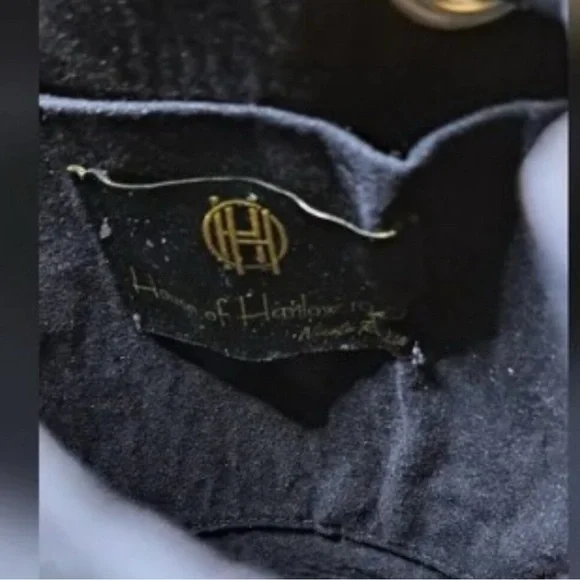 NWOT House of Harlow 1960 Black Mini Bag with Gold Accents - Picture 8 of 15